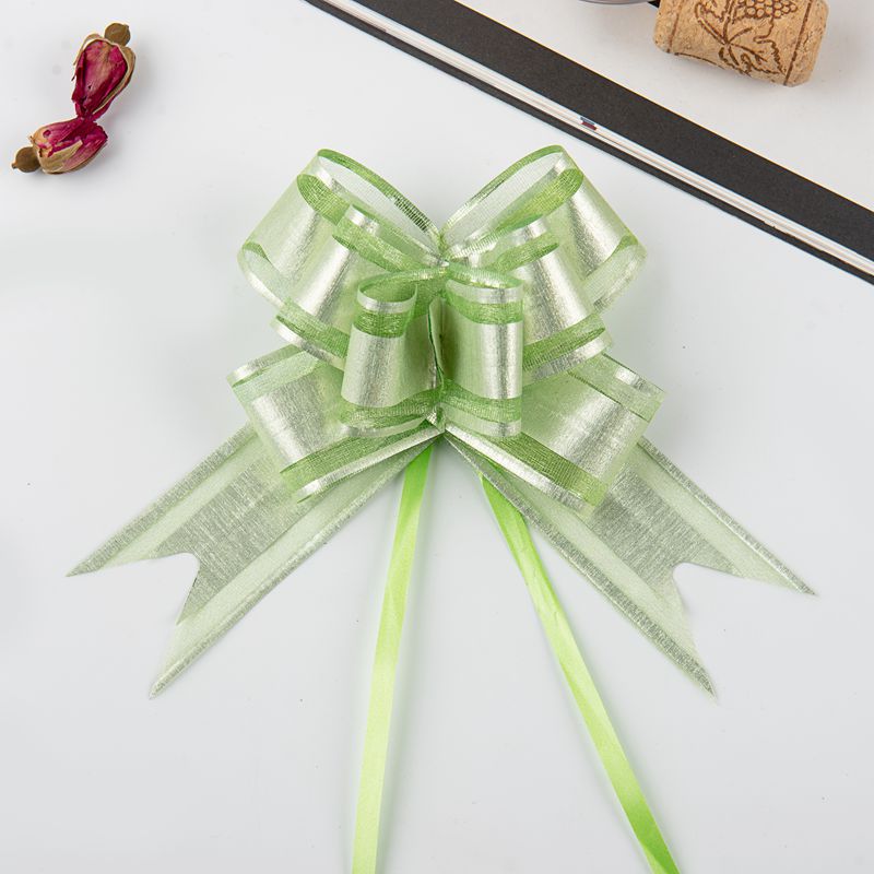 2023 nuevo 30 medio cepillado nieve hilo arco mano dibujado flor Regalo De vacaciones flor embalaje tire flor cinta