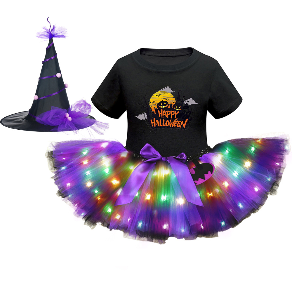 Хэллоуин светодиодный костюм с короткими рукавами 15