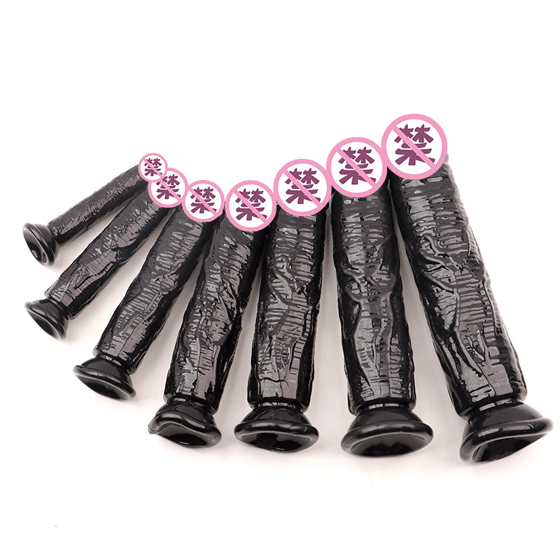 Crystal Realistic Dildo Soft Silicone Transparent Flesh Masturbation Toy for Adults — detail image 3