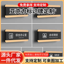 替换式办公室门牌总经理室董事长财务销售科室牌亚克力部门标识牌