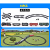 Cross border children Playsets lighting Sound track puddle jumper Toys Electric lighting To fake something antique track train