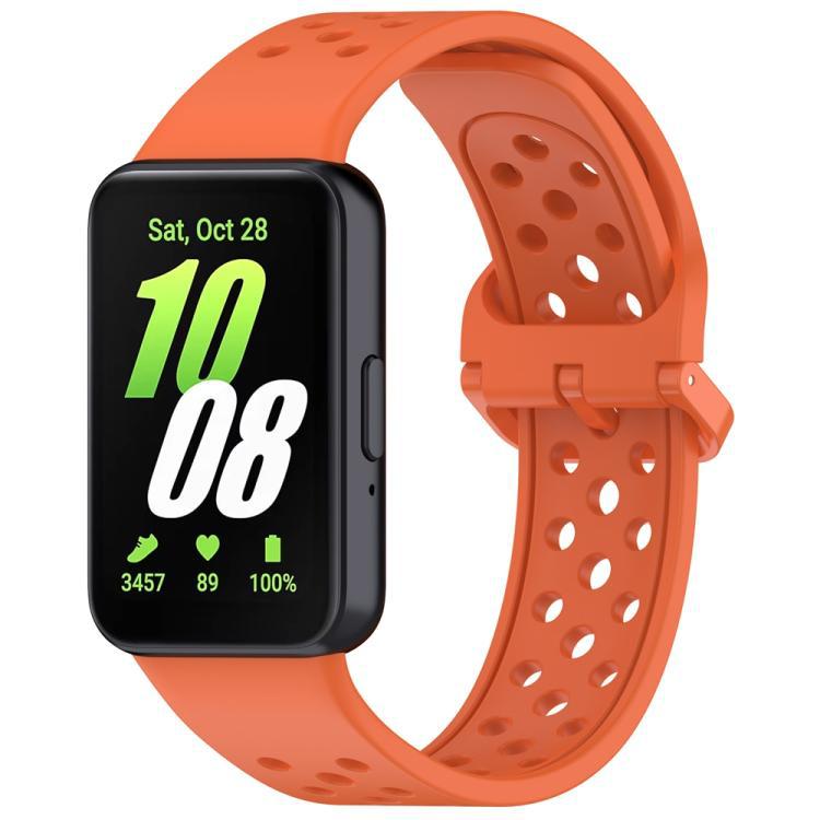 xDfind Color Buckle Solid Color Transpirable Silicone Bracelet para Samsung Galaxy Fit3