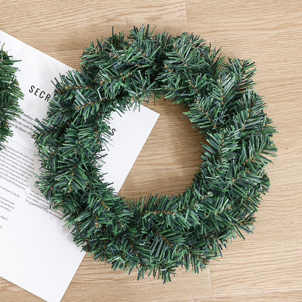 Guirnaldas de Navidad transfronterizas sin decoración guirnaldas de plástico de PVC simulación guirnaldas accesorios de decoración de vacaciones pueden mezclar lotes