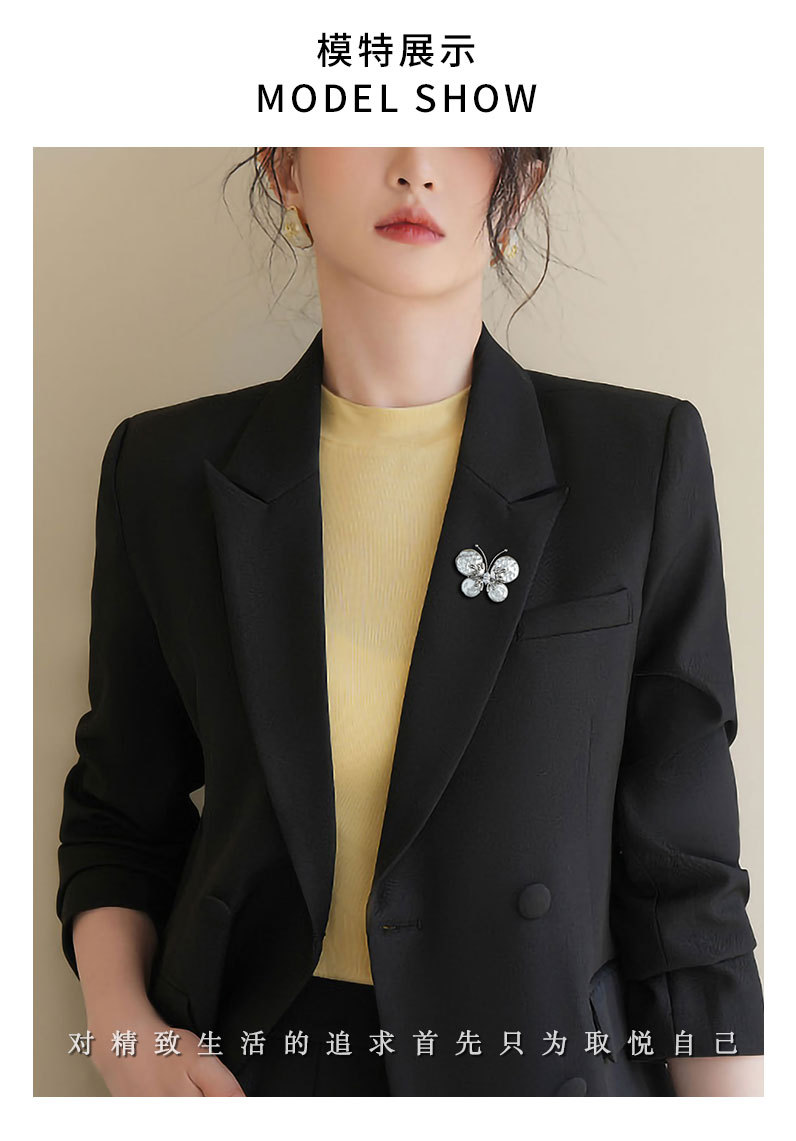 秋冬外套装饰蝴蝶胸针巴洛克风高级感昆虫胸花小众气质