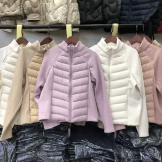 lulu大鹅羽绒服短款女装批发新款白鸭绒轻薄修身防风羽绒外套女