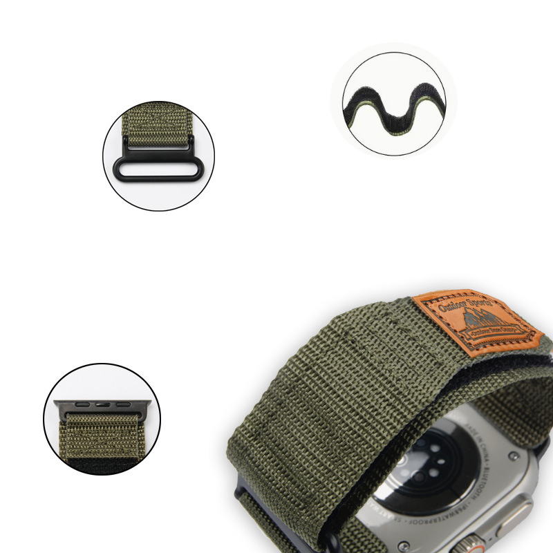 Curea de ceas de vânzare fierbinte seria iwatch sporturi în aer liber nailon multicolor curea impermeabilă opțională cu accesorii de asigurare a calității_voghion.com