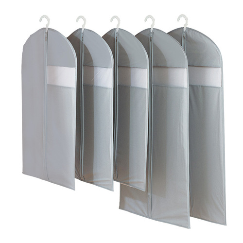 Shumi solid color PEVA thickened translucent window suit dust cover storage clothes dust bag suit dust cover