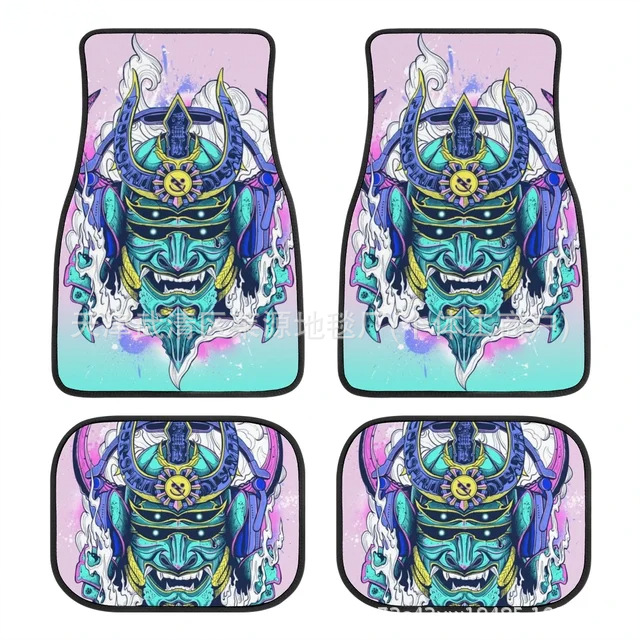 Cross-border TEMU new Japanese-style crystal velvet foot mat dirt-resistant wear-resistant easy-to-care car mat four-piece in stock