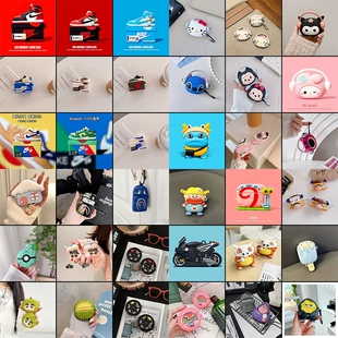Apple, силиконовые беспроводные наушники, совместимый мультяшный защитный чехол, (跨境贸易), bluetooth, pro2