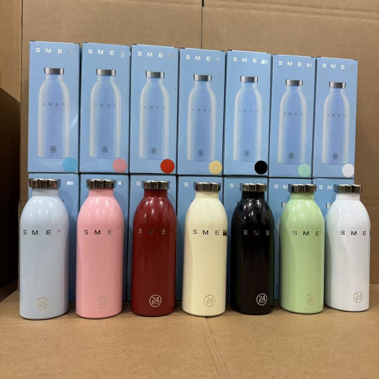 Smeg Thermos Cup 304 Stainless Steel 500ml Large Capacity Portable Travel Cup Creative Gift