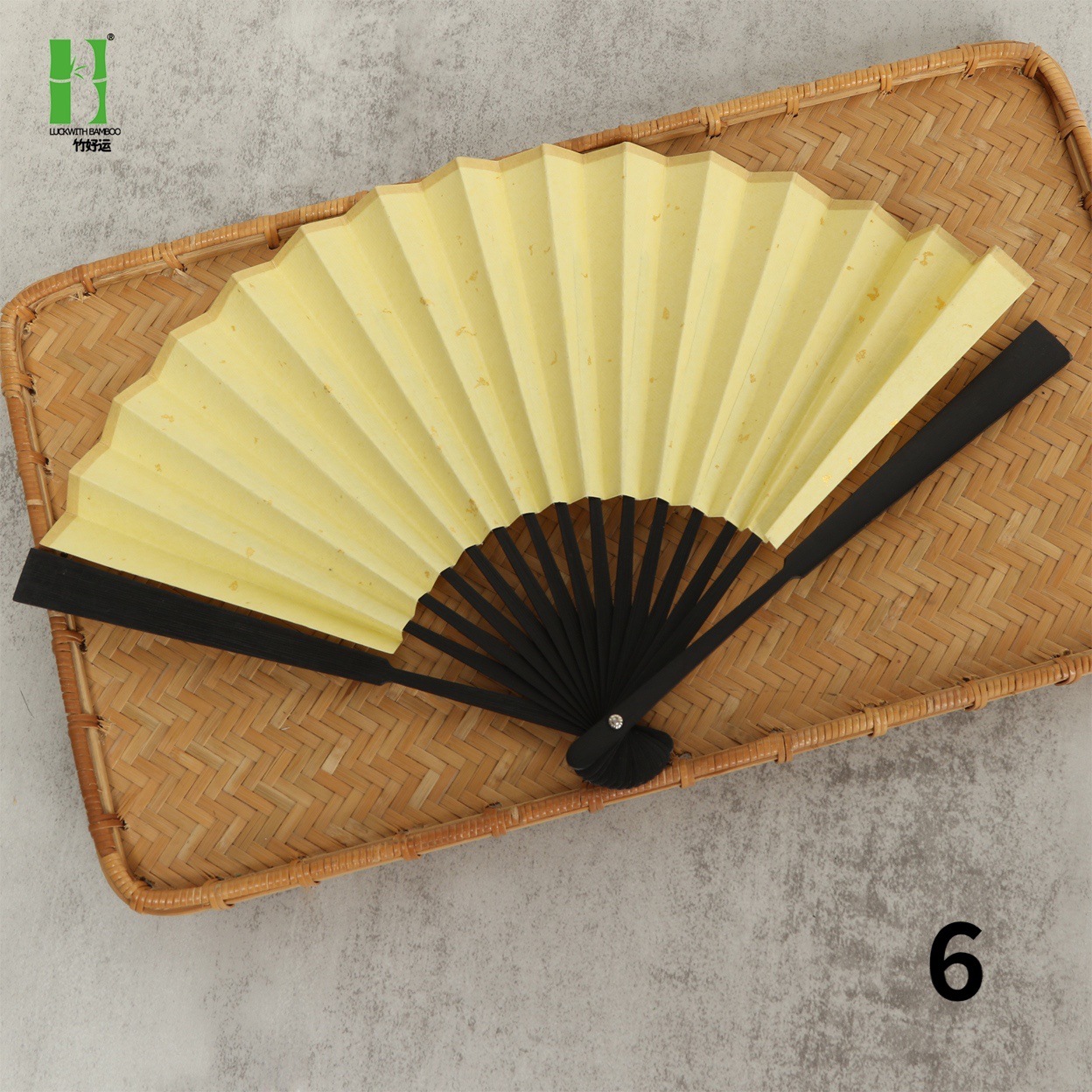 Estilo nacional de bambú Xuan papel ventilador en blanco pintura plegable ventilador para estudiantes danza ventilador muñeca ventilador han Ropa Accesorios ventilador estilo antiguo estilo