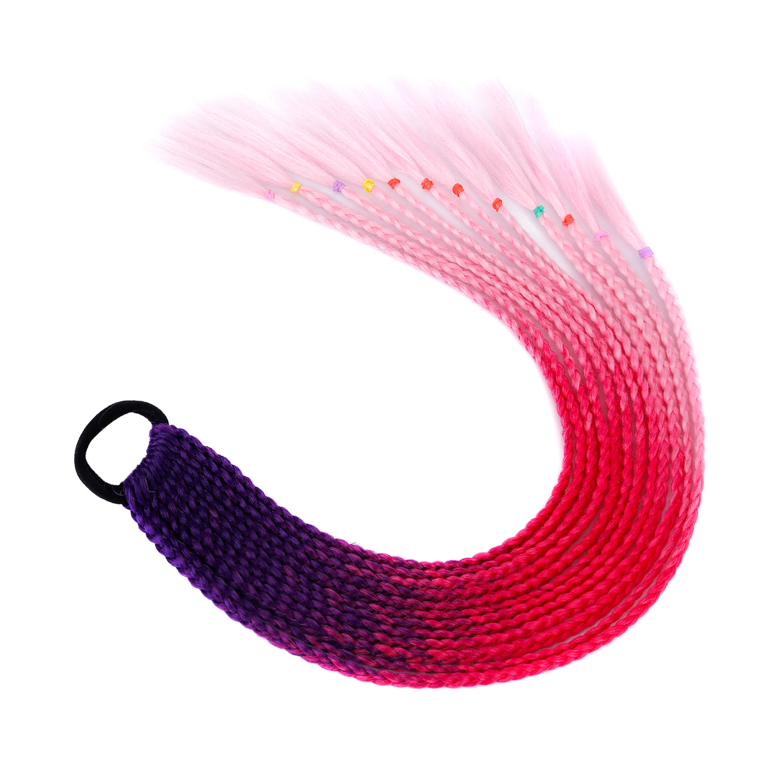 Cola de caballo C25# Melocotón morado+rojo+rosa