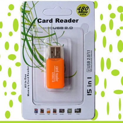 Считыватель MicroSD/TF Ice, USB 2.0 высокоскоростной, компактный портативный