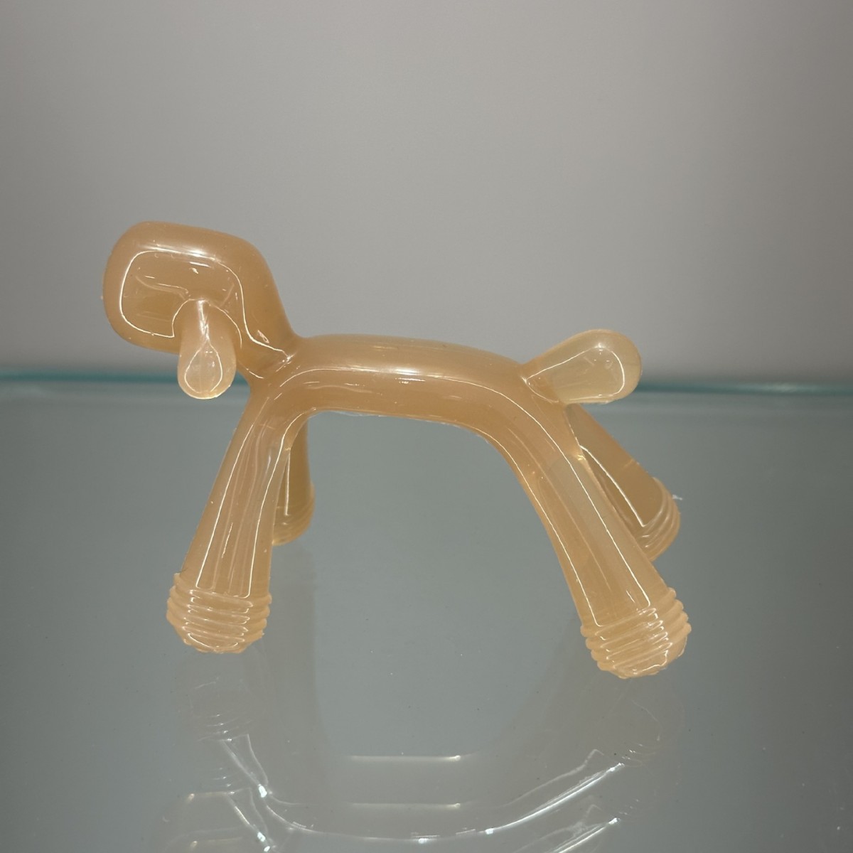 Bebé mordedor de dibujos animados perro mordedor hervido de silicona de calidad alimentaria anti-comer mano bebé mordedor palo