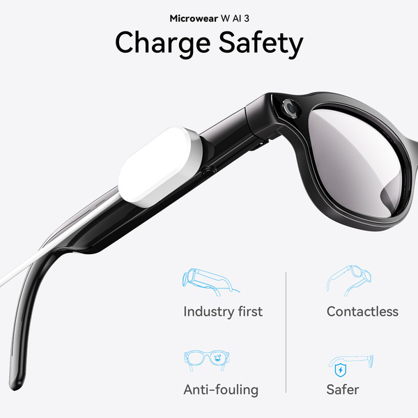 New W AI3 PRO W93 smart glasses 1300W pixels 16G video recording…