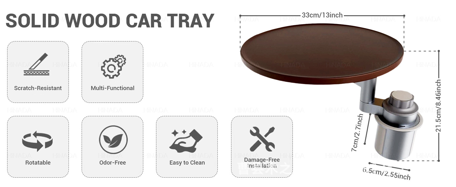 Car Table Wooden Car Suspended Small Table Car Tray Car Interior Car Dining Table Car Suspended Table