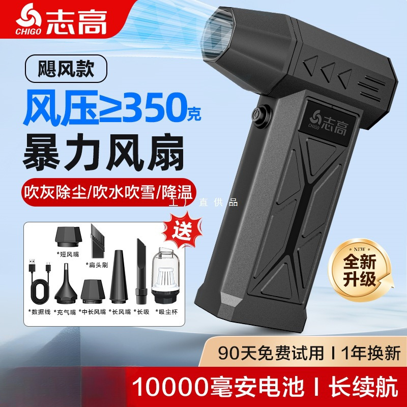 志高暴力涡轮风扇无刷高速暴风汽车载吹尘枪大功率超级电动风枪洗|undefined