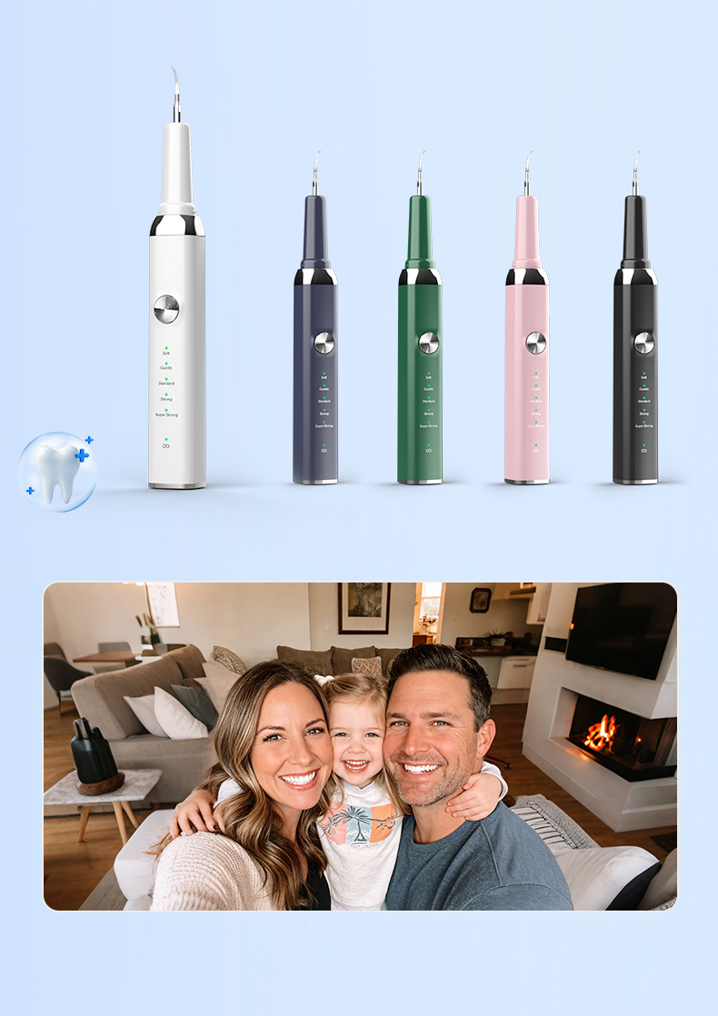 Ultrasonic dental scaler, portable, for home use