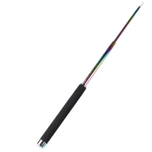 Self-defense supplies, pure steel swing stick, three-section telescopic stick, protective car stick, titanium alloy security steel stick, fitness equipment