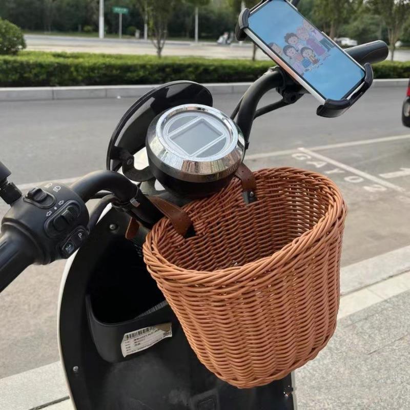 電気自動車バスケットハンギングバッグ、フロントバッグ、ヘルメット用大容量バッグ、Yadi Emma アクセサリー、ユニバーサルバスケット|undefined