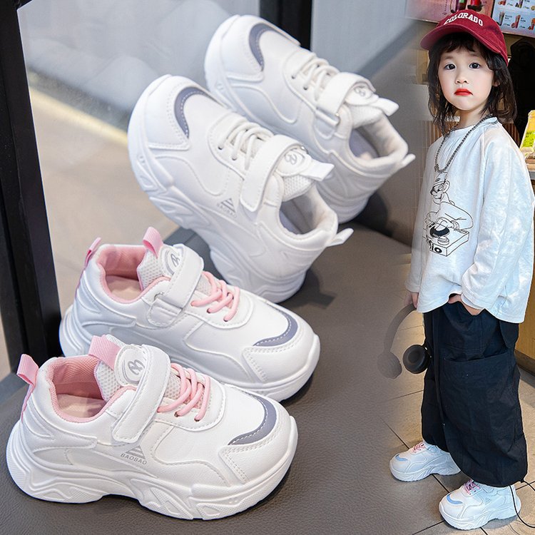 Dad Shoes For Kids - Breathable Unisex Sneakers For Boys & Girls, Lightweight Cushioned Sole, Trendy Casual Running Shoes For School & Play_voghion.com