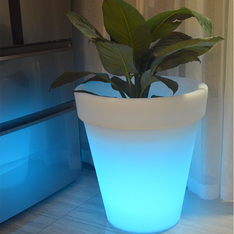 LED moda luminosa Boca Grande Lámpara decorativa Nordic Meichen jardín impermeable plantación creativa maceta redonda grande