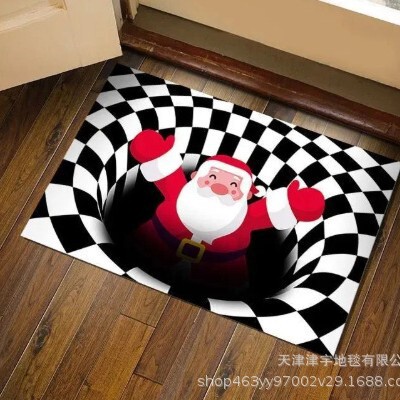 Christmas Bathroom, Kitchen, and Entryway Non-Slip Mats, Cartoon Floor Mats, Stain-Resistant, Wear-Resistant, Easy-Care Floor Mats, Niche Design Christmas Bathroom, Kitchen, and Entryway Non-Slip Mats, Cartoon Floor Mats, Stain-Resistant, Wear-Resistant, Easy-Care Floor Mats, Niche Design