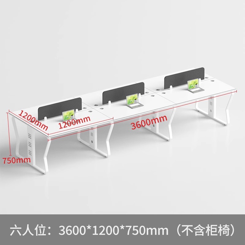 Mesa de oficina Mesa y silla de personal Mesa de oficina para 2 personas Mesa de oficina para 4 personas Mesa de oficina para 6 personas Mesa de oficina de computadora moderna Minimalista