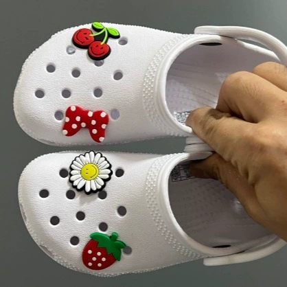 Путян, летняя детская обувь классическая CROC с полыми отверстиями, детские сандалии, два мультяшных пряжки