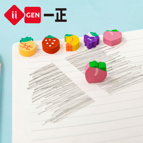 iigen Yizheng stationery Korean version fruit drink bottle eraser fruit simulation eraser creative student correction eraser