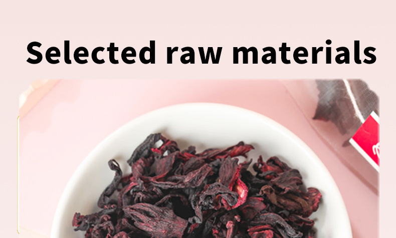 Hibiscus Tea Luo Shen Hua 洛神花 Dried Roselle Flower Herbal Tea 2g x 30 Bags Cold Brew key features