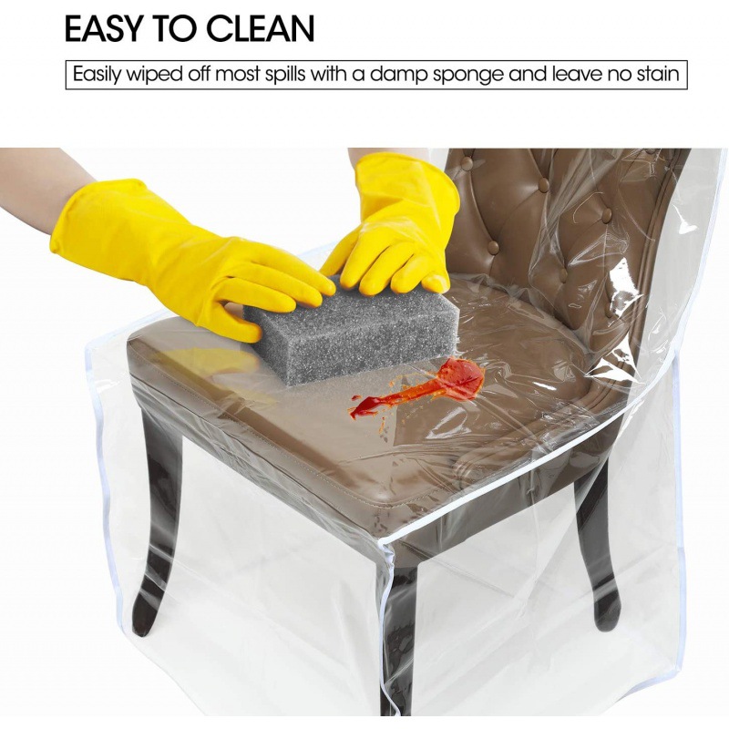 塑料餐椅罩 透明椅子罩 pvc餐椅防尘罩 透明餐椅保护罩 椅子罩