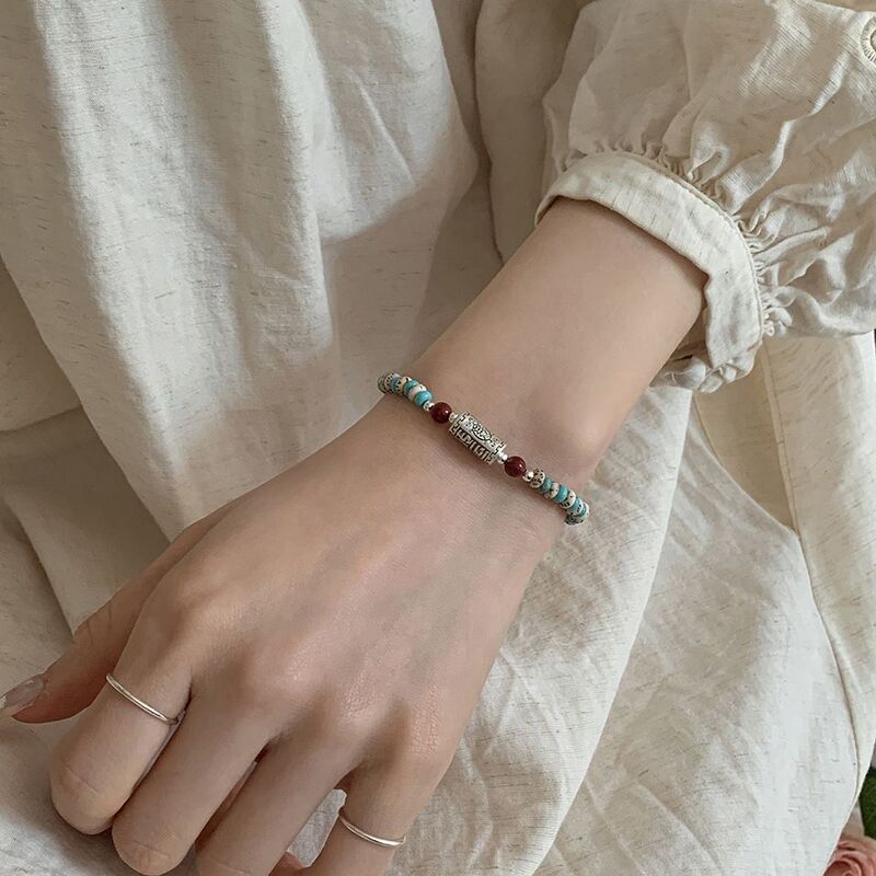 个性松石绿转运手串女复古小众设计高级感串珠手饰正品星月菩提|undefined