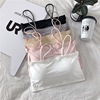 Solid silk push up T-shirt, underwear for elementary school students, protective underware, top with cups, lifting effect