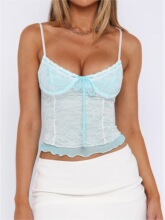T 39256 Off Shoulder Lace Camisole ������˿���� �羳ŷ��