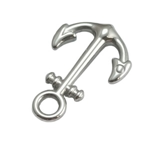 Stainless Steel Boat Hook Leather Rope Bracelet Anchor New Titanium Steel Cross Pendant Boat Hook Wholesale Personalized Cross-Border Hot Sale