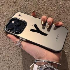 ラッキーアルファベットはアップル15携帯ケースiPhone14promax/13/12/11高級xs/xrのアイデアを適用する