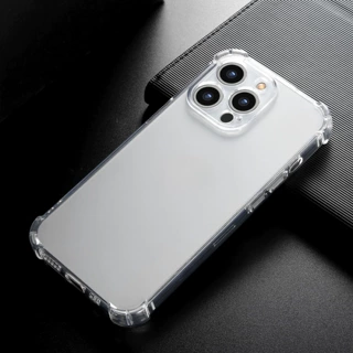 苹果1精孔软壳pro14iPhone131516四角防摔适用透明气囊手机壳12