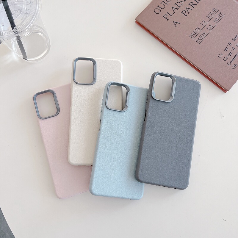Solid color foreign trade Motorola G22 4G mobile phone case plain leather pattern for moto G55 large hole material tpu case Solid color foreign trade Motorola G22 4G mobile phone case plain leather pattern for moto G55 large hole material tpu case