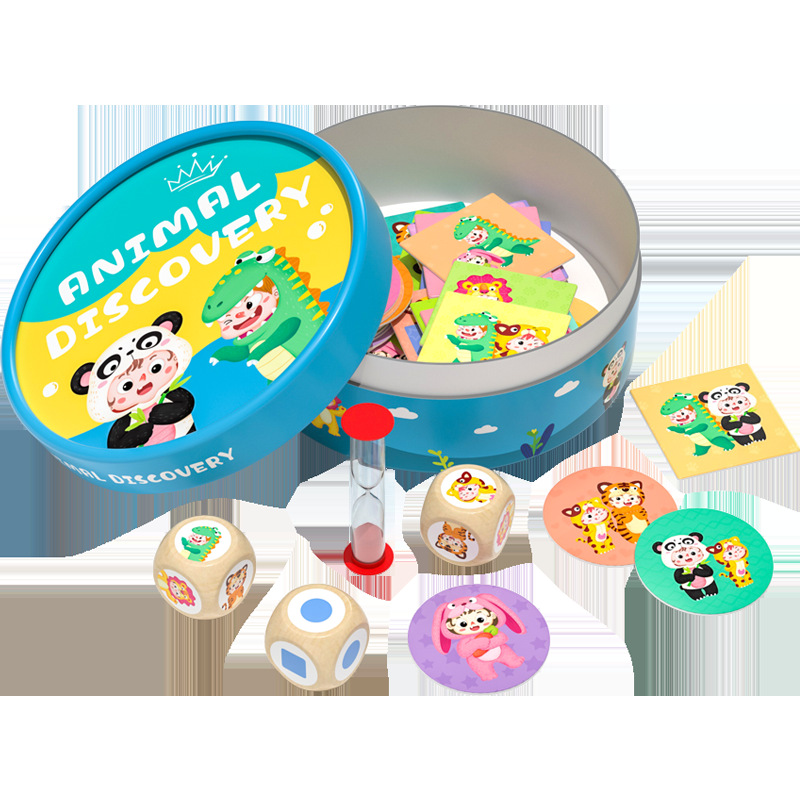 Tiktok mismo estilo adivinar quién soy juego de razonamiento lógico educativo para niños Guess personaje padre-hijo escritorio juguete de madera