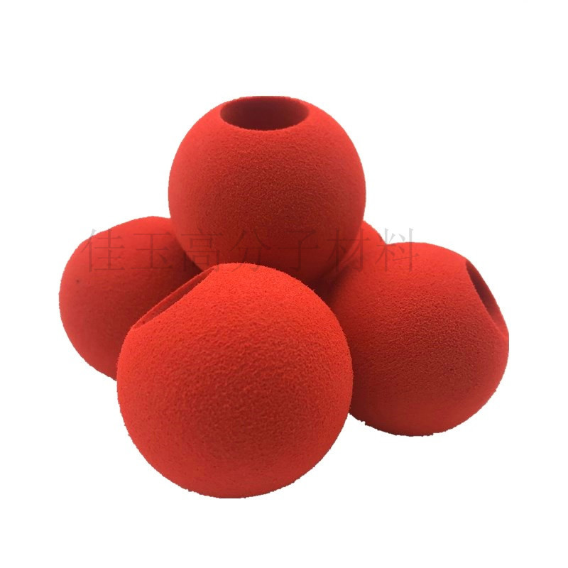 EVA跳绳球子弹球 水上浮力标记球 黑色打孔高密度筋膜枪硬度球