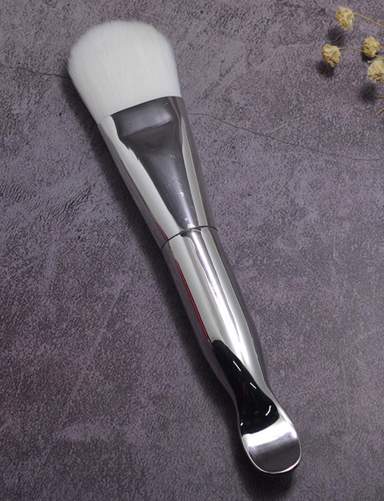 Cepillo de máscara de silicona de doble cabeza con cepillo de maquillaje multifuncional herramienta de maquillaje