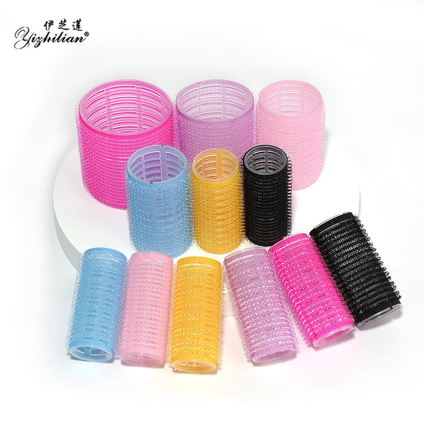 transparent curly self-adhesive bangs with velcro
