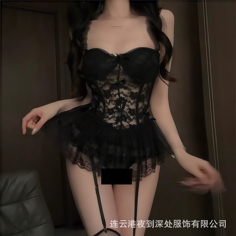 French-Style Sexy Slim-Fit Fishbone Corset Vest Women's Summer Thin Pure Desire Lace Breathable Lingerie Set French-Style Sexy Slim-Fit Fishbone Corset Vest Women's Summer Thin Pure Desire Lace Breathable Lingerie Set