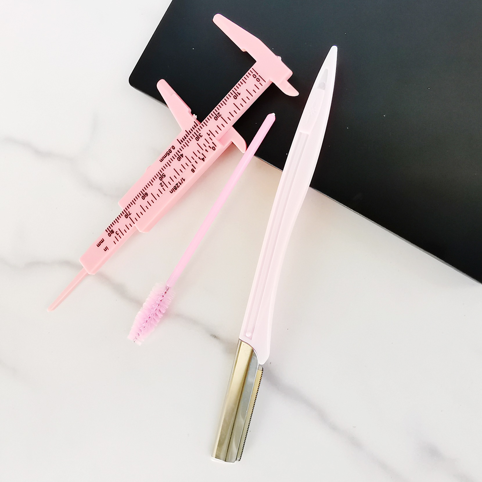 Eyebrow Trimmer, Eyebrow Tattoo Ruler, Vernier Caliper, Eyebrow Brush, Eyebrow Caliper, Eyebrow Razor