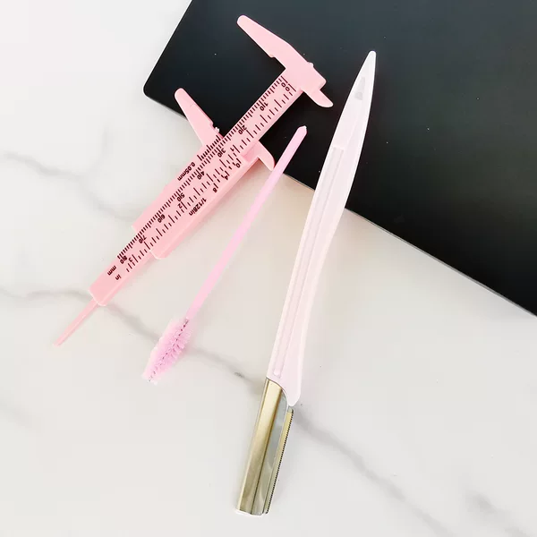 Eyebrow Trimmer, Eyebrow Tattoo Ruler, Vernier Caliper, Eyebrow Brush, Eyebrow Caliper, Eyebrow Razor
