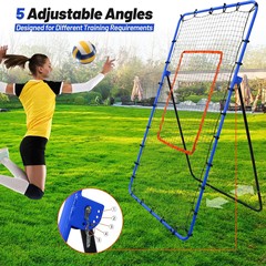 クロスボーダー Amazon 4x7ft 野球リバウンドネット折りたたみ式角度調整バレーボールサッカーマルチボールリバウンドネット