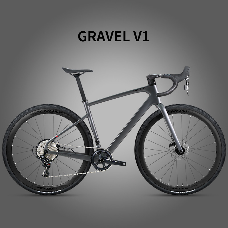TWIITER all-ground self-driving road car Gravel V1 speed linked APEX-11 speed oil pressure disc brake carbon fiber bicycle