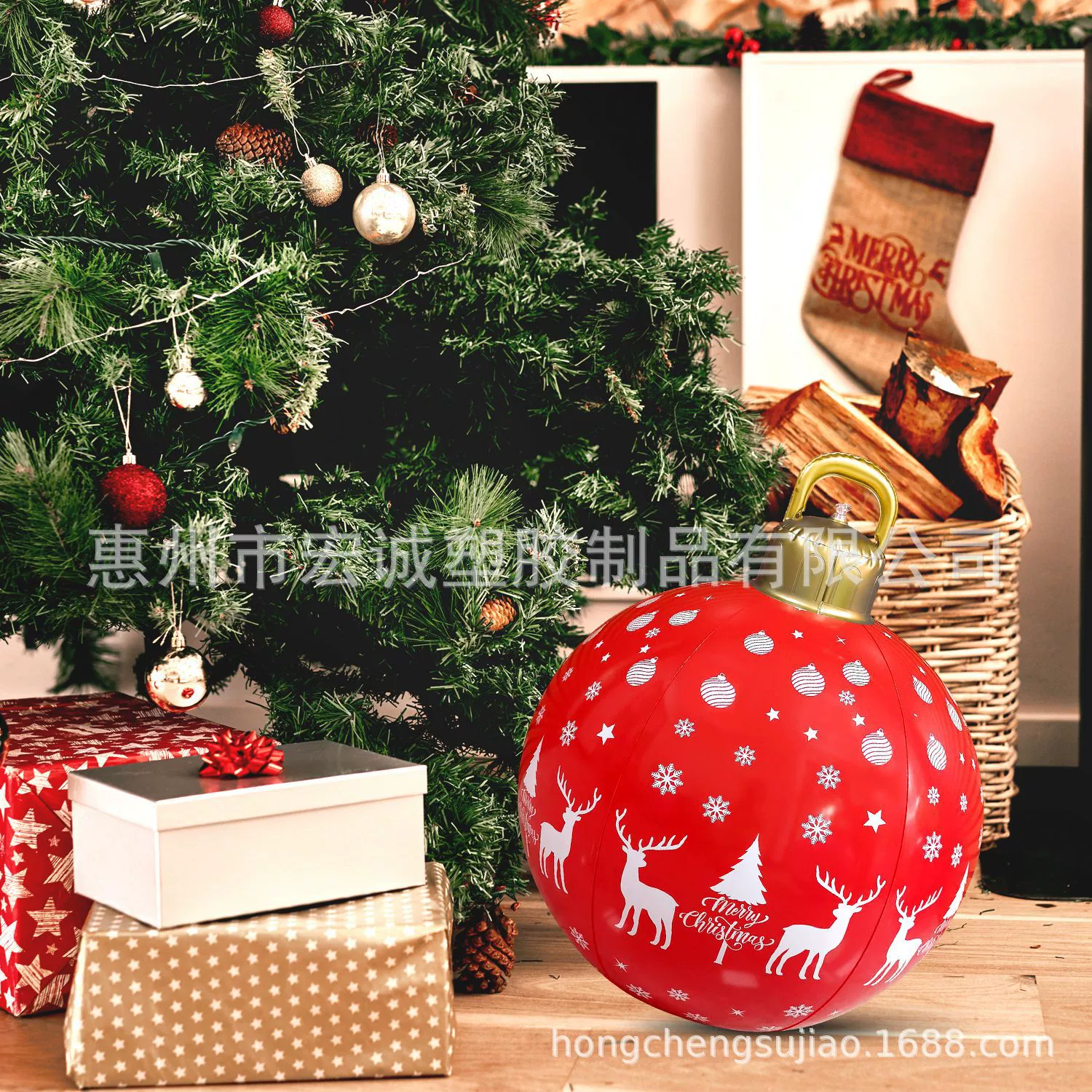 Inflatable Christmas flashlight PVC with light, (Physicals), Amazon