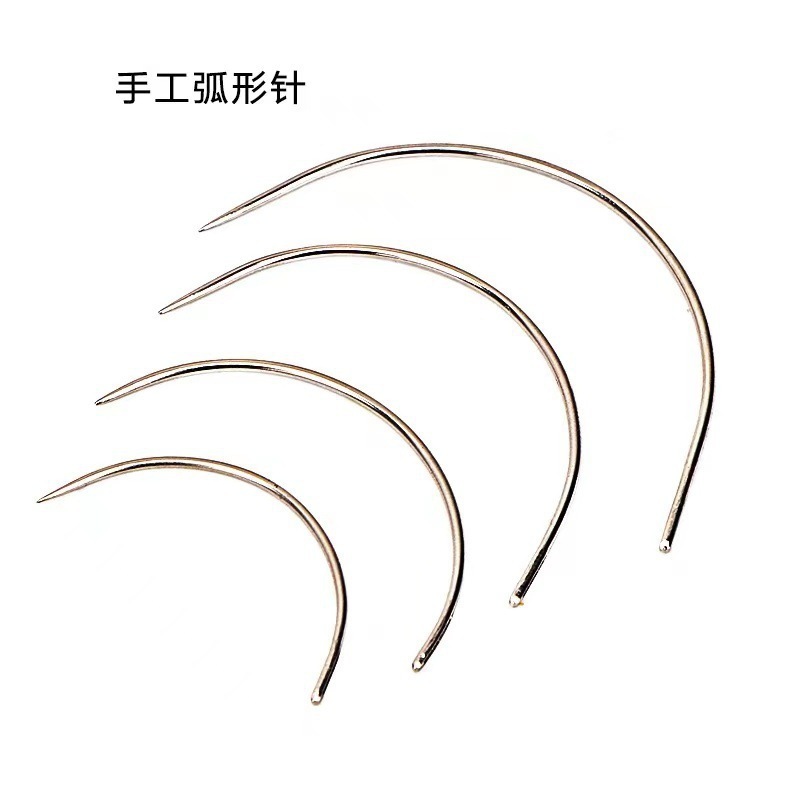 Arc Needle Doll Hand-stitched Curved Needle Semi-circular Curved Needle Repair Sofa Fur Leather Needle Hand-stitched Needle at Turning Corner